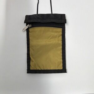 Eddie Bauer Utility Neck Pouch Belt Loop Two Pocket Black Khaki